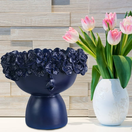 2022 Newest Flower Wreath Girl Vase Crown Storage Box Doll Head Planter Nursery Decor LJ-C#1253 Flower Wreath Girl