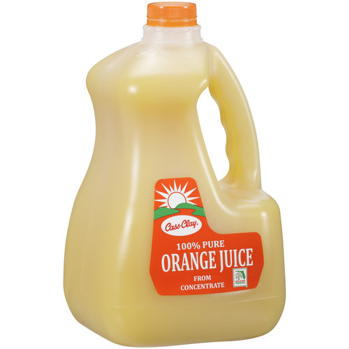 Cass Clay 100% Pure Orange Juice, 97 Oz
