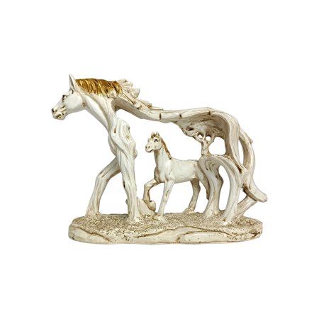 Yrtoes Resin Mother and Child Horse Statue Handicraft Decoration Ornaments Mother S Day Gift Black Friday Deals 5513