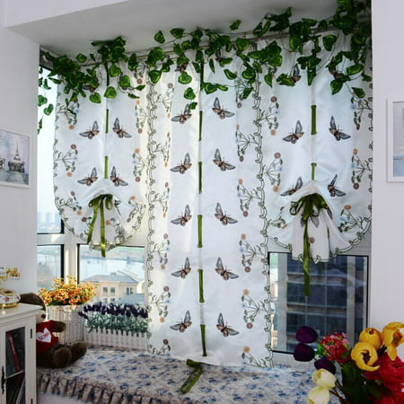 Embroidered Butterfly Tulle Finished Product Window Screens Curtain - 2022 New Embroidered Butterfly Tulle 812-B#7540