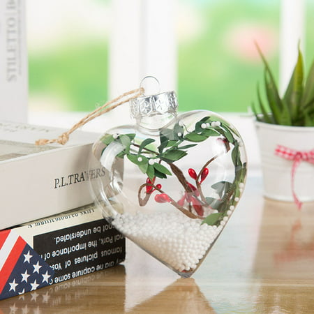 Usupdd Love Transparent Christmas Ball Christmas Ornament Christmas Tree Pendant Usupdd WDD220816-9253