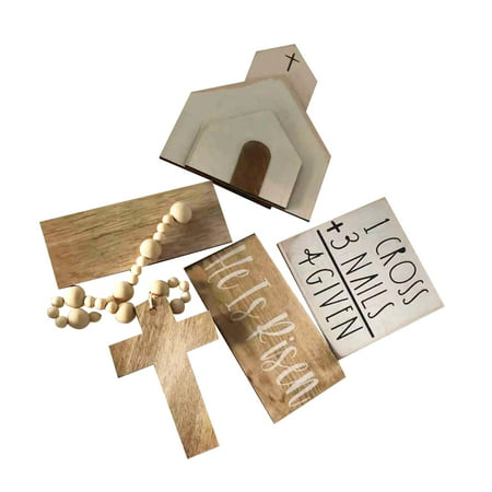 Usupdd Easter Nativity Cross Distributed Plate Decoration (Without Tray) Usupdd 2022 New Product WBB220906-5075