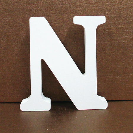 Wood Wooden Letters White Alphabet Wedding Birthday Party Home Decorations N - 2022 New Toys Wood Wooden Letters A812#9764