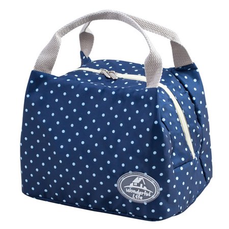 Insulated Cold Canvas Stripe Picnic Carry Case Thermal Portable Lunch Bag  08HWC15A#9764 2022 the Hot Insulated Cold