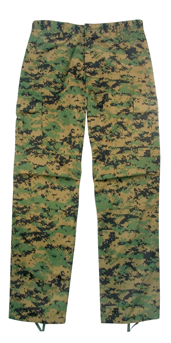 Digital Camo Tactical BDU Pants Woodland Digital Camo Small Long 8775-WoodlandDigitalCamo-S-Long