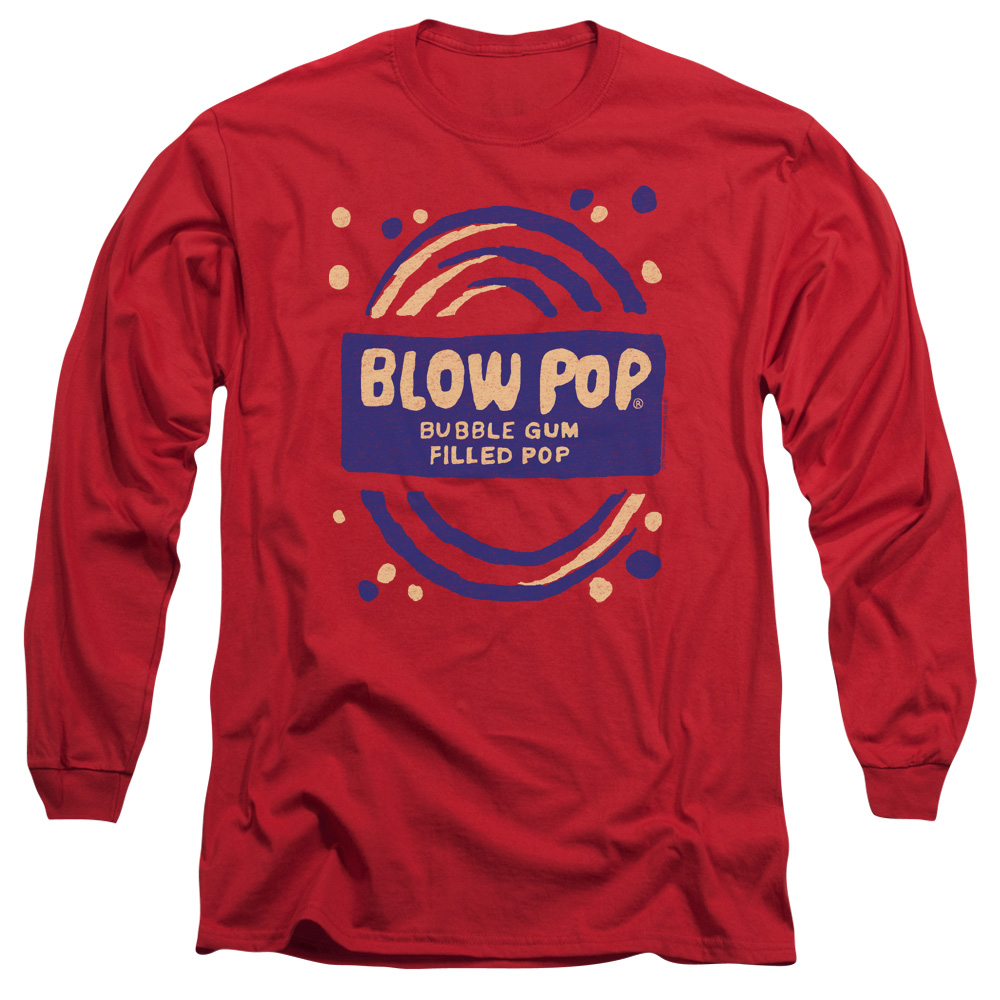 Tootsie Roll Chocolate Candy Lollipop Blow Pop Rough Painted AdultL-SleeveTshirt