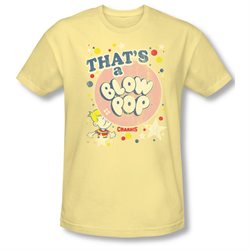 Tootsie Roll Chocolate Candy That's a Blow Pop Adult Slim T-shirt Tee