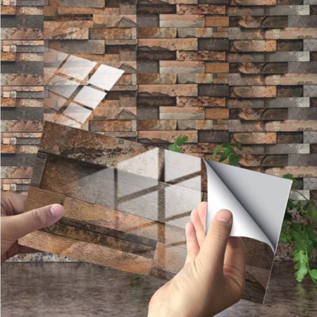 FengLS Ceramic Paste Wall Paste Brick Grain Crystal Film Ceramic Tile Paste Sticker 09-Kitchen-12A#3119 Home Kitchen MYFCeramic Paste Wall