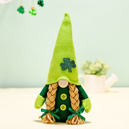 Usupdd St. Patrick S Day Decorations Irish Day Faceless Doll Rudolph Ornaments WLL220811-2518