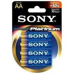 Sony Stamina Platinum Am3pt B4d Battery 4 X Aa Alkaline