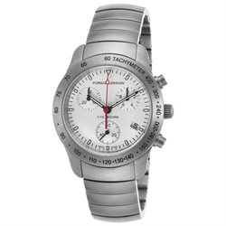 Porsche Design 6604-41-10-0255 Women's Chronograph Stainless Steel White Dial Stainless Steel