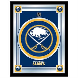 Buffalo Sabres Holland Bar Stool Co. Collector Blue Logo Mirror (17