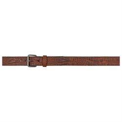 3D Belt Mens Western Gator Print Roller Flat Antique 4081