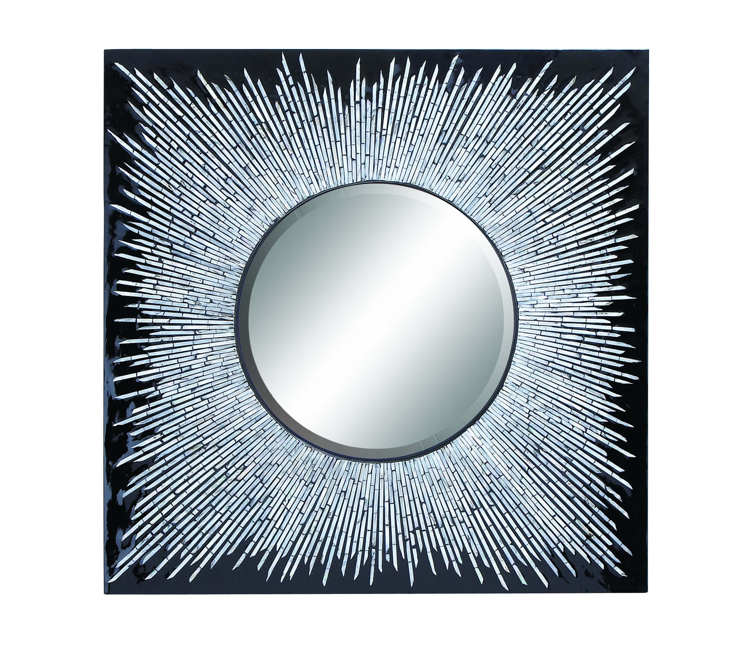 Round Beveled Mirror