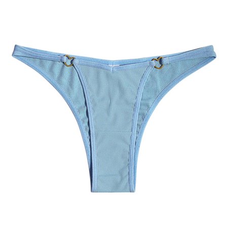 Dmqupv Barely There Bras for Women 4742 Lace Underwear for Womens Cotton Bikini Panties Soft Mesh Thong Panties Underpants Light Blue Small