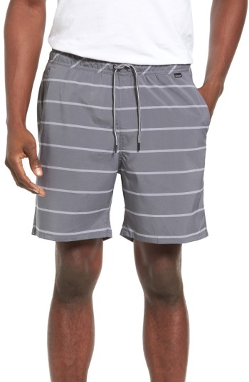 Men's Hurley Dover Dri-fit Volley Shorts, Size Medium - Black