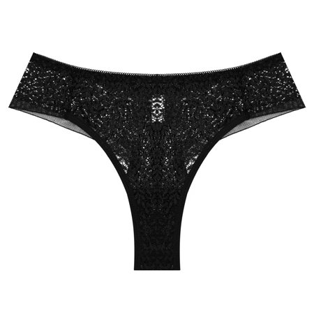 Gibobby Barely There Bras for Women 4742 Women Lace Boyshort Sexy Flower Panties Low Rise Underwear Ladies Comfortable
