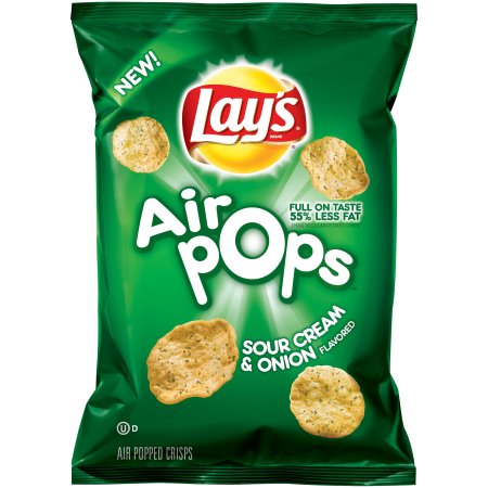 Lay's &reg; Air Popsâ ¢ Sour Cream & Onion Crisps 3 Oz. Bag
