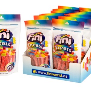 Blooms Fini Sour Filled Strawberry Bars Doypack
