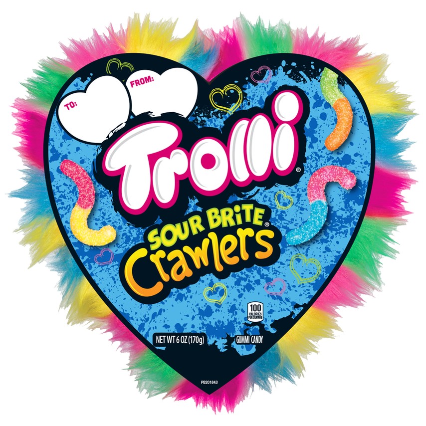 Sour Brite Crawlers Gummi Candy, Cherry-lemon, Strawberry-grape, Orange-lime
