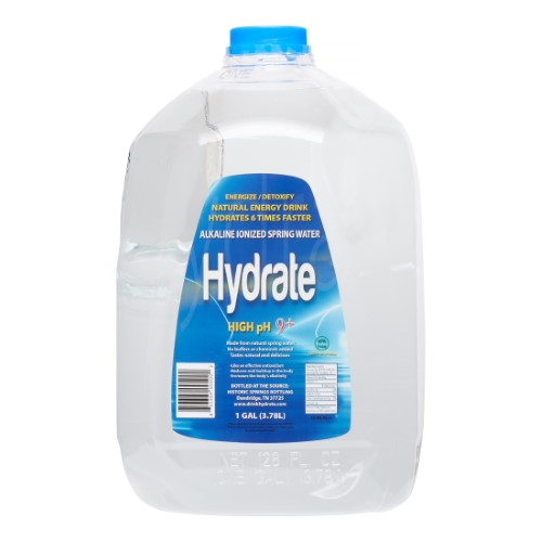 Hydrate Alkaline Ionized Spring Water, 128 Fl Oz