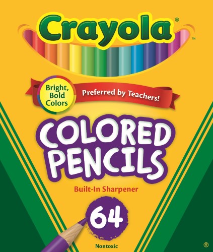 Crayola 64 Ct. Short Colored Pencils