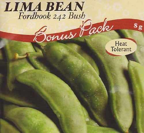 Fordhook 242 Bush Lima Bean Seeds - 8 Grams