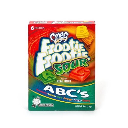 Oneg Ong161 Frootie Frootie Sour & Abc - 6 Oz (pack of 12)