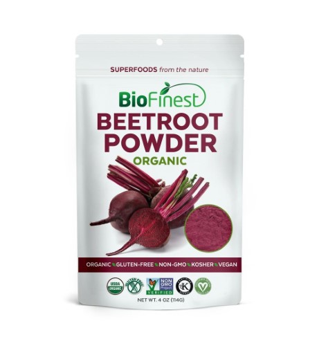 Biofinest Beetroot Juice Powder - 100% Pure Freeze-Dried Antioxidant Superfood - USDA Certified Organic Kosher Vegan Raw Non-GMO - Boost Stamina & Dig