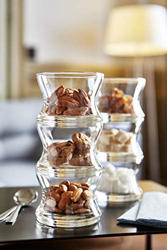 Forrest S/3 (5588-2Sets), Candy Holder, Snack Holder, Appetizer/desert Glasses, 2 Sets, 6 Fl Oz (3 Compartments) thumbnail