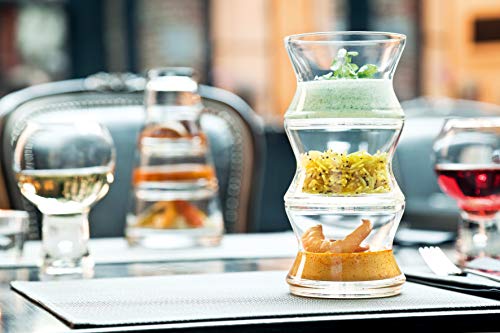 Forrest S/3 (5588-2Sets), Candy Holder, Snack Holder, Appetizer/desert Glasses, 2 Sets, 6 Fl Oz (3 Compartments) thumbnail