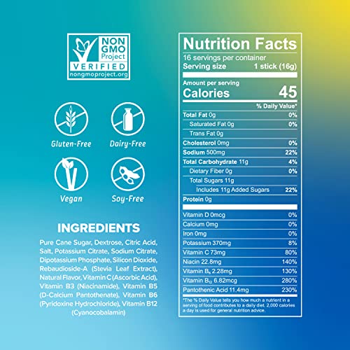 Liquid I.V. Hydration Multiplier - Lemon Lime - Powder Packets | Electrolyte Drink Mix | Easy Open Single-Serving | Non-GMO | 16 Stick thumbnail