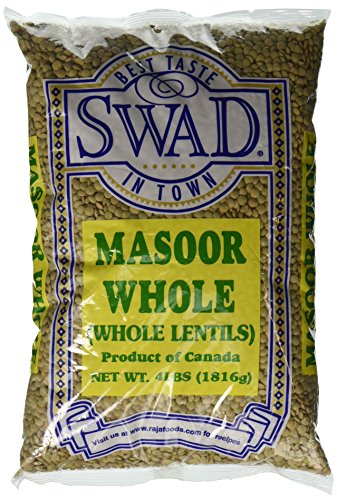 Great Bazaar Swad Masoor Whole Massor Dal, 4 Pound