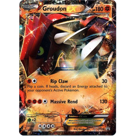 Pokemon X & Y Promo Single Card Rare Holo Groudon-ex Xy42
