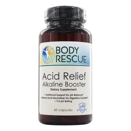 Body Rescue Acid Relief Alkaline Booster 60 Caps by Peelu
