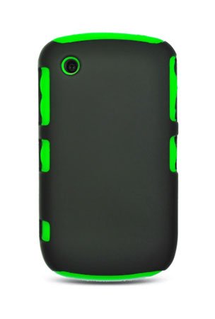 Blackberry Curve 8520 / 8530 /3g 9300 /3g 9330 Hybrid Protector Case Type2 - Green / Black