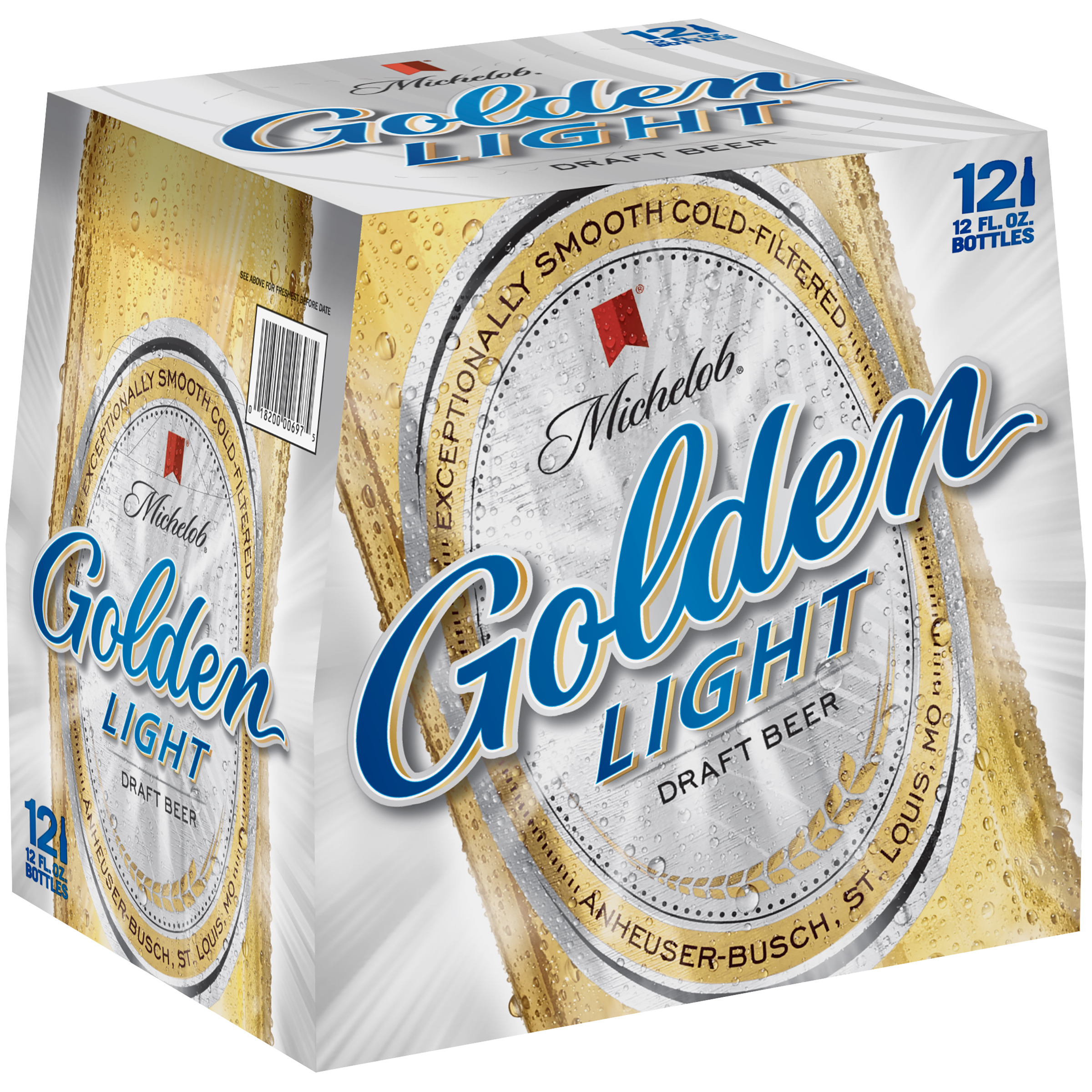 Michelob Golden Draft Light Lager - Beer - 12 Pack 12oz Bottles for Delivery