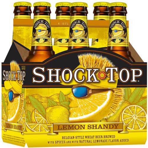 Shock Top Lemon Shandy Beer, 12 Fl Oz, 6 Pack