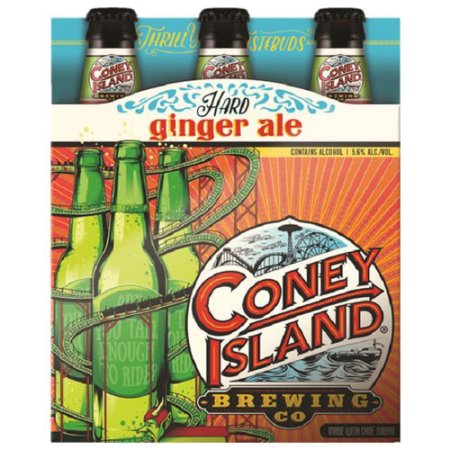 Coney Island Hard Ginger Ale, 12 Fl Oz, 6 Pack