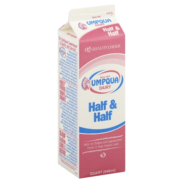 Umpqua Dairy Products Umpqua Half & Half, 1 Qt