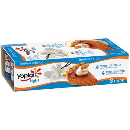Yoplait Light Limited Edition Very Vanilla/pumpkin Pie Fat Free Yogurt Variety Pack, 6 Oz, 8 Count