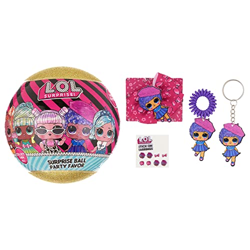 L.O.L. Surprise! Party Favors - Gold & Silver Surprise Ball Party Favor, a Glittery Surprise Ball Featuring Your Favorite Characters