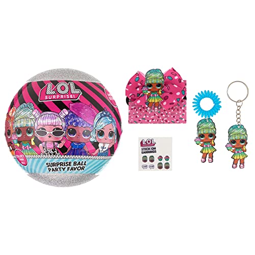 L.O.L. Surprise! Party Favors - Gold & Silver Surprise Ball Party Favor, a Glittery Surprise Ball Featuring Your Favorite Characters