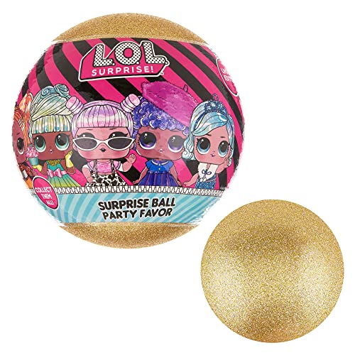 L.O.L. Surprise! Party Favors - Gold & Silver Surprise Ball Party Favor, a Glittery Surprise Ball Featuring Your Favorite Characters