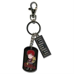 Naruto Shippuden Gaara Dog Tag & Symbol Keychain GE-4722