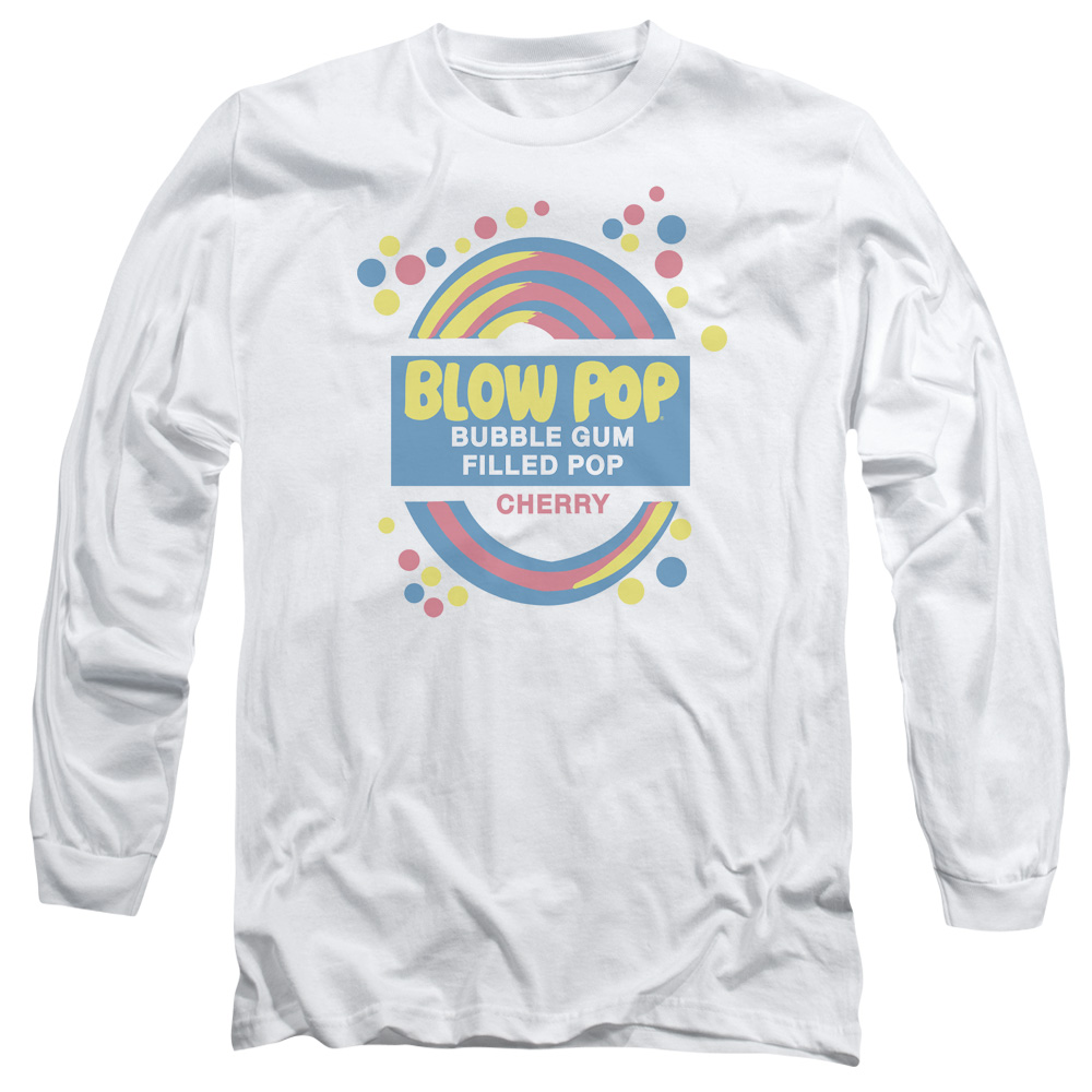 Tootsie Roll Chocolate Candy Blow Pop Label Vintage Style Adult L-Sleeve T-Shirt