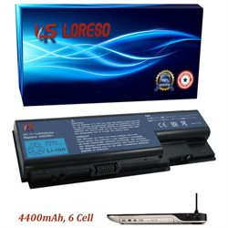 Loreso Laptop Battery Acer Aspire 7235 7330 7520 7530 7535 7540 7720 - 4400mah, 6 Cell