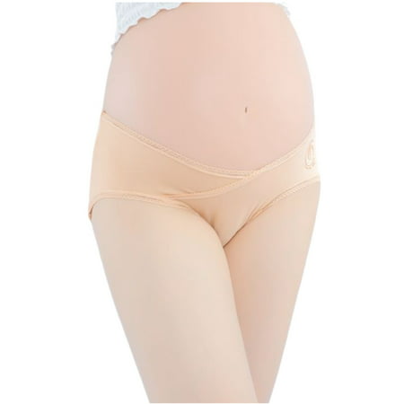 MIANHT Women V Shaped Low Waist Pregnant Elasticity Breathable Maternity Panties - 2022 Women V Shaped J-#12989