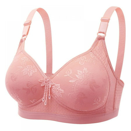 Popvcly Women S Seamless Back Closure Wire Free Push-up Bra #WES-0701