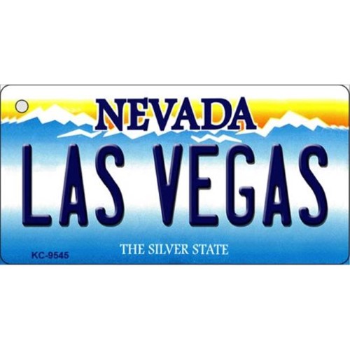 Smart Blonde KC-9545 1.5 X 3 in. Las Vegas Nevada Background Novelty Key Chain